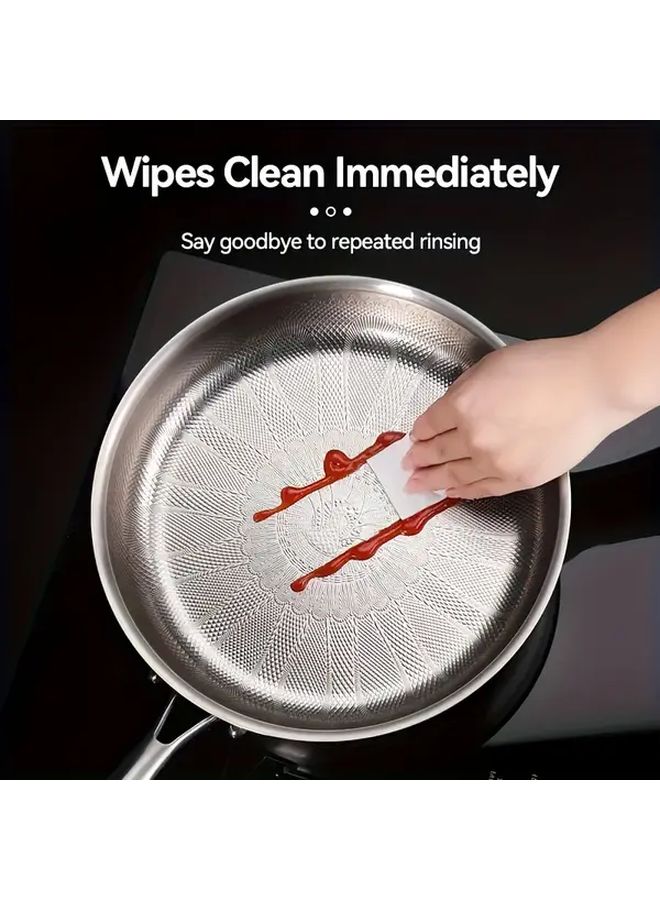 Titanium Coated Fry Pan With Glass Lid 11 02 Inch Even Heat Distribution Non Stick - Image 4